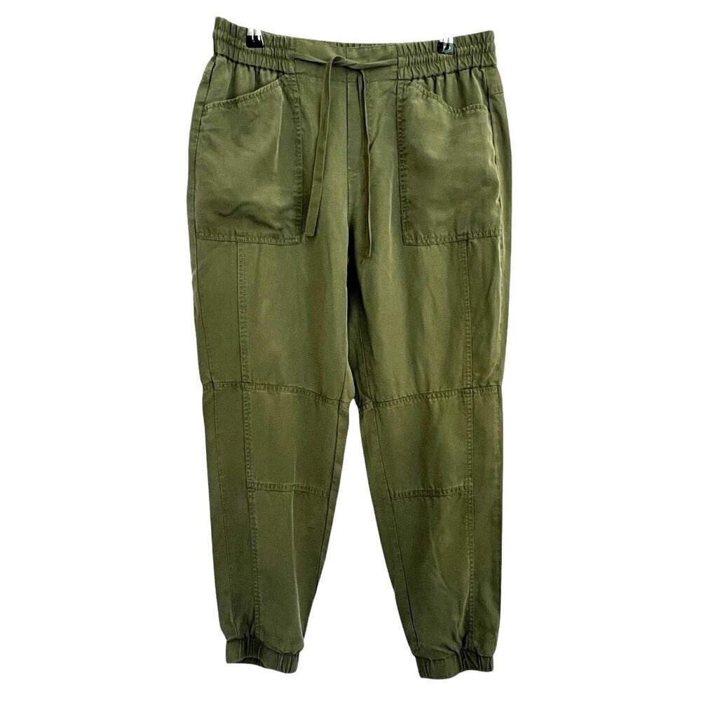Banana Republic Women Jogger Cargo Pants Army Olive Green Size Small Trousers